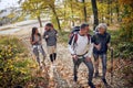 Senior couple walking in nature Royalty Free Stock Photo