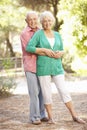 Senior Couple Walking In Countryside Together Royalty Free Stock Photo