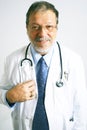 Senior doctor smiling Royalty Free Stock Photo