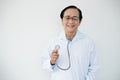 Senior doctor with stethoscope Royalty Free Stock Photo