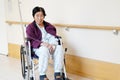 Elderly woman patient on wheelchair Royalty Free Stock Photo