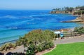 Senior enjoying view in Heisler Park, Laguna Beach, CA Royalty Free Stock Photo