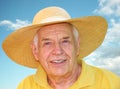 Senior enjoyng the summer Royalty Free Stock Photo