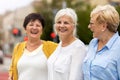 Senior female friends having good time together Royalty Free Stock Photo