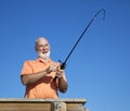 Senior Fishing Fun Royalty Free Stock Photo