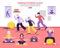 Senior Fitness Class Flat Poster