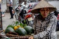 Senior fruit melon seller Hanoi