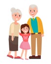 Senior Grandparents with Granddaughter