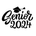 Senior 2024. Hand lettering