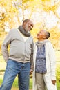 Senior happy couple looking each other Royalty Free Stock Photo