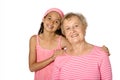 Senior with her grandaughter Royalty Free Stock Photo