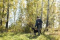 Hunter and hunting dog Royalty Free Stock Photo