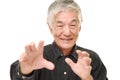 Senior Japanese man with supernatural power