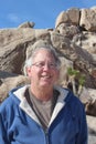 Senior in Joshua Tree National Park California Royalty Free Stock Photo