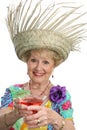 Senior Lady - Cheers Royalty Free Stock Photo