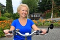 Senior lady cyclist