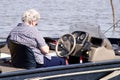 Senior Lady Fishing Royalty Free Stock Photo