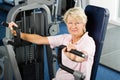 Senior lady working out Royalty Free Stock Photo