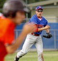 Senior league baseball world series canada throw Royalty Free Stock Photo