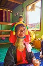 The senior long neck woman, Ywama, Inle Lake, Myanmar