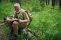 Naturalist Making Notes In His Notebook Royalty Free Stock Photo