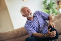 Senior man with chronic knee problems Royalty Free Stock Photo