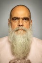 Senior man with a gray long beard Royalty Free Stock Photo