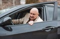 Older men at car , lifestyle of old men