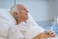 Senior man hospitalized Royalty Free Stock Photo