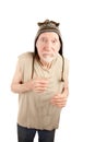 Senior Man in Knit Cap Royalty Free Stock Photo