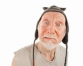 Senior man in knit cap Royalty Free Stock Photo