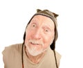 Senior man in knit cap Royalty Free Stock Photo