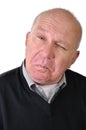 Senior man making faces Royalty Free Stock Photo