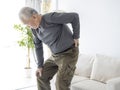 senior man with Pain in back Royalty Free Stock Photo