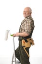 Senior man painting home Royalty Free Stock Photo