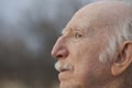 Senior Man in Profile Royalty Free Stock Photo