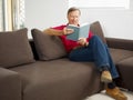 Senior man reading book Royalty Free Stock Photo