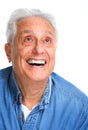 Senior man smile. Royalty Free Stock Photo