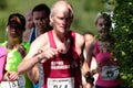 Senior Man Taking Part in a Ten kilometre Road Race.