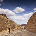 Senior Man Taking Photos on Phone Death Valley