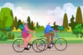 senior man woman cycling outdoor aged couple riding bicycle workout healthy lifestyle active old age concept