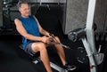 Senior Man working out in the Gym Royalty Free Stock Photo