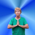 Senior Mature Woman Spiritual Spirituality Prayer