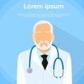 Senior Medical Doctor Profile Icon Male Portrait