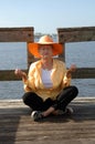 Senior meditation Royalty Free Stock Photo