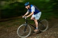 Senior on a mountainbike Royalty Free Stock Photo