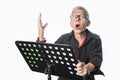 Senior opera singer Royalty Free Stock Photo