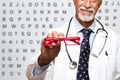 Senior ophthalmologist Royalty Free Stock Photo