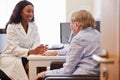 Senior Patient Having Consultation With Doctor In Office Royalty Free Stock Photo