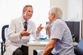 Senior Patient Having Consultation With Doctor In Office Royalty Free Stock Photo